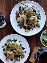 Easy chicken recipe ideas for dinner; Spiced Sesame Lamb Patties With Baba Ghanoush And Pomegranate Lamb Recipes Lamb Patties Recipes