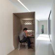 Phone Box Made Of Soundinsulating Felt That Dampens Outside Sounds Micro Architecture For Maxi Spaces In 2020 Creative Office Space Office Solutions Office Booth