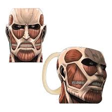 Attack On Titan Colossal Titan Face Molded 16 Oz Mug Attack On Titan Face Mold Mugs