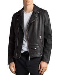 Allsaints Milo Biker Jacket Men Bloomingdale S Leather Jacket Stylish Jackets Mens Jackets
