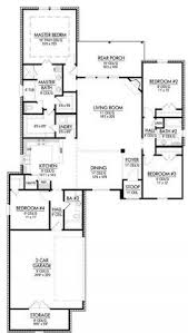 There are typically two short sets of stairs, one running upward to a bedroom level, and one going downward toward a basement area. 653643 Four Bedroom Triple Split House Plan House Plans Floor Plans Home Plans Plan It At Housep Luxury House Plans Ranch House Plans Dream House Plans