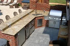 Outdoor Kitchen Island Frame Kit Dallas Tx Outdoor Kitchen With Granite Counter Tops Outdoor Kitchen Kits Outdoor Kitchen Outdoor Kitchen Countertops