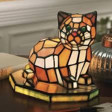 Stained Glass Cat Lamp Cat Lamp Cat Stain Stained Glass Butterfly