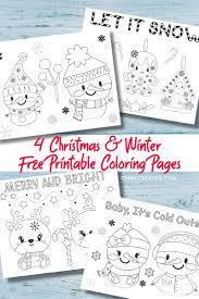 Download 4 Free Printable Kids Christmas Coloring Pages Pdf Oh My Creative