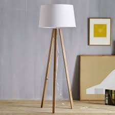 To do that i just cut a metal bar to size, marked it, and then scored along those lines with the angle grinder to make it easier to bend it. Tripod Wood Floor Lamp