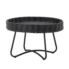 Finally, whether you need a spot to stack magazines or serve appetizers, tables with a tray top offer a convenient lip to keep everything in place. Bloomingville Hattie Coffee Table Rattan Black Living And Co