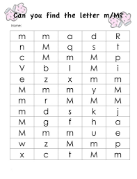 Find Letter Worksheets For Kids Letter M Worksheets Letter Worksheets Kindergarten Worksheets