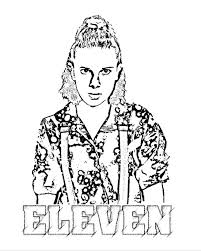 King benjamin 'ben' from descendants coloring page #16237956. Eleven From Stranger Things 3 Coloring Pages Xcolorings Com