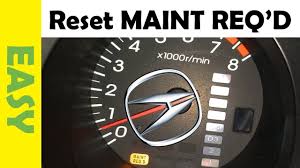 Resetting Your Oil Light Aka Maintenance Required Light On Your 2001 2006 Acura Mdx Tl Cl Rsx Is Pretty Easy When You See M Oil Light 2006 Acura Oil Change