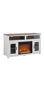 Ameriwood home lumina fireplace, tv stand includes a 23 wide fireplace insert and can hold flat paneled tvs up to 70 wide with a maximum weight of 120 lbs. Amazon Com Ameriwood Home Lumina Fireplace Stand For Tvs Up To 70 Black Oak Furniture Decor