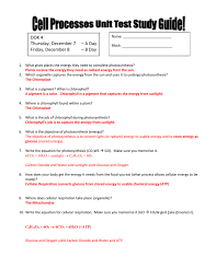 The krebs cycle takes citric acid which is a derivative of pyruvic acid and converts this through 4 cycles into hydrogen, carbon dioxide and water in the mitochondrial matrix. Cell Processes Unit Test Study Guide Name Block Dok 4