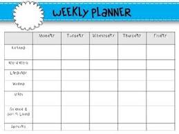 Weekly Lesson Planning Templates Lesson Plan Templates School Lesson Plans Preschool Lesson Plan Template