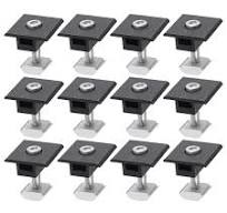 Amazon.com: uxcell 12Pcs Solar Panel Middle Clamp, 30mm ...