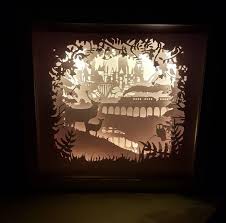 Welcome To Hogwarts Harry Potter Inspired Light Up Shadow Box Harry Potter Decor Disney Shadow Box Welcome To Hogwarts
