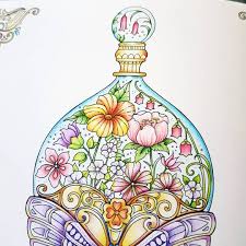 A colouring book and floral adventure by johanna basford. Terminada Mi Primera Pagina De World Of Flores Coloringbook Fabercastell Coloringflowers Polychromos Johannabasford Prismacolor Adultcoloring Worldofflowers Artofit