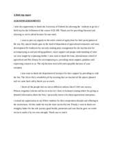 Sample acknowledgement of project report. Acknowledgements A Field Trip Report Acknowledgements I Take This Opportunity To Thank The University Of Eldoret For Allowing The Students To Go For Course Hero