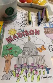 This resource allows students to color wisconsin's state bird, flower, tree, and license plate. Madison Wi Coloring Activity Sheets For Kids Destination Madison