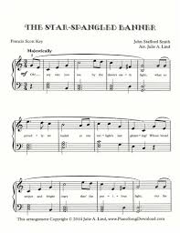 National anthem of the united states of america) by john stafford smith, arranged for flute and piano. The Star Spangled Banner Free Intermediate Piano Sheet Music With Lyrics