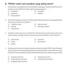 Bisa bebas dari campur tangan pihak. Contoh Soal Ekonomi Kelas 10 Semester 1 Bab 2 Download File Guru