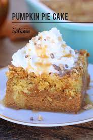 Easy Pumpkin Pie Cake Recipe Better Than Pumpkin Pie It S Always Autumn Recipe Pumpkin Pie Cake Easy Pumpkin Pie Pumpkin Cake Recipes