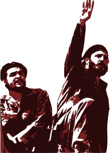 Imagem vetorial de Che Guevara e Fidel Castro | Public domain vectors