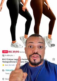 Kit 2 Calças Legging Femininas Suplex Liso Zero Transparência E Cintura  Alta #tiktokshop #mulher #treino #academia #calca