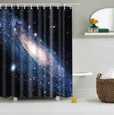 Milky Way Galaxy Space Shower Curtain Bathroom Decor Fabric Shower Curtains Shower Curtain Bathroom Shower Curtains