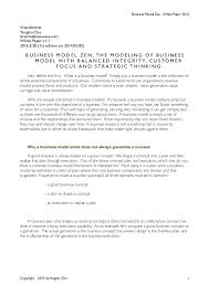 Most sample business plans teach you what to include in your business plan, but this harvard business review article will take your business plan to 11. Business Model Zen White Paper 2016 5