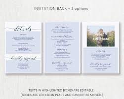 Navy Printable Wedding Invitation Template Wedding Invitation Front Back All In One Wedding Invite Templatte Modern Calligraphy Spp008wi1 Wedding Invitations Printable Templates Printable Wedding Invitations Wedding Invitation Templates