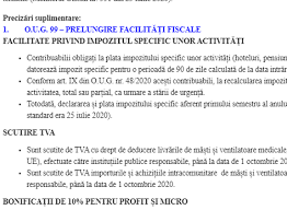0551 din 25 iunie 2020, a fost publicat ordonanța de urgență a guvernul româniei nr. Prelungire FacilitÄÈi Fiscale PanÄ La Data De 25 10 2020 Ce A Adus Nou Oug Nr 99 2020 Info Oficial Cabinetexpert Ro Blog Contabilitate
