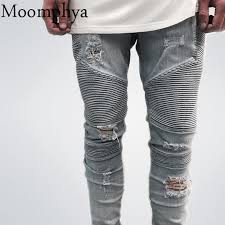 2020 New Arrived Hip Hop Ripped Jeans Men Streetwear Skinny Men S Denim Pants Holes Biker Jeans Shopee Philippines