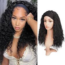 Your growth rate will determine how long it will take. Buy Headband Wigs For Black Women Barsdar Curly Synthetic Hair Wigs 22 Inch Fully None Lace Front Hair Wig With Black Headband Natural Color Yaki Hair Easy To Wear Off Black Online In