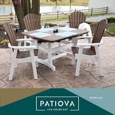 Patiova S 4 X 4 Adirondack 5 Piece Dining Set In 2020 Outdoor Furniture Sets Poly Adirondack Chairs Outdoor Dining Set