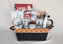 Brew up some christmas cheer with these fun gift ideas for coffee lovers. Diy Coffee Lovers Gift Basket A Flexible Life Coffee Lover Gifts Basket Boyfriend Gift Basket Coffee Gift Baskets