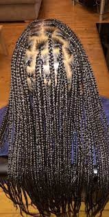 Knotless Braids On Very Fine Natural Hair In 2021 Fine Natural Hair Natural Hair Styles African Braids Hairstyles
