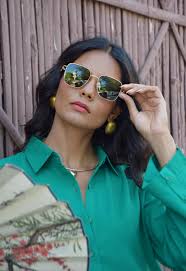 Teal Green Cotton High-Low Shirt Dress