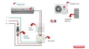 A wiring diagram is a simplified conventional pictorial representation of an electrical circuit. Single Phase Split Ac Indoor Outdoor Wiring Diagram Ryb Electrical Youtube