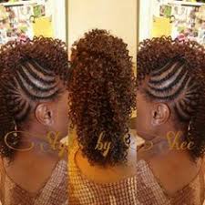 This hairstyle presents you with long twisted braids and a super smart look. Mohawk Sewn In Natural Hair Styles Braided Mohawk Hairstyles Short Hair Styles