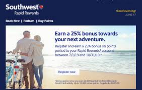 Check spelling or type a new query. Check Your Email For 25 Bonus Rapid Rewards Points With A Crew