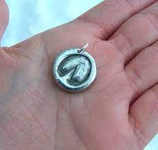 Barefoot Hoofprint Pendant Horse Hoof Print Charm Equine Etsy Hoof Print Equine Jewelry Horse Jewelry