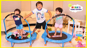 Are you looking for a 10ft trampoline or a baby trampoline or maybe something just to use indoors? Kids Playing On Toddler Trampoline For The First Time Youtube