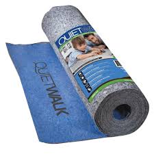 Quietwalk 360 Sq Ft 6 Ft X 60 Ft X 3 Mm Underlayment W Sound Barrier And Moisture Barrier For Laminate And Engineered Flooring Qw360b1lt Laminate Flooring Floating Floor Flooring
