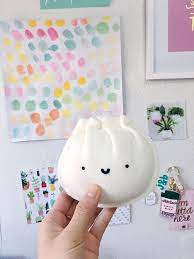 Dumpling Plush Bao Food Plushie Soup Dumpling Steamed Bun Decor Pillow Stuffed Ornament Handmade Gift Nursery Holiday Tree Steamed Buns Handmade Ornaments Diy Doll