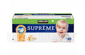 Costco only carries huggies and kirkland brand diapers, while sam's carries luvs, huggies and pampers. Kirkland Signature Supreme Diapers Size 4 180pk 1ea Costco Vancouver Grocery Delivery Inabuggy