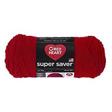 red heart super saver yarn cherry red