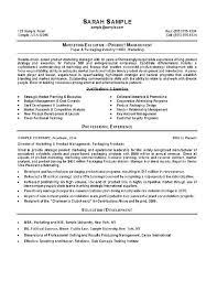 Marketing Mba Resume Examples Marketing Resume Sales Resume Examples