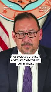 #Arizona Sec. of State Adrian Fontes says there were four non-credible bomb  threats