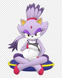 There is this intrigue on the underbelly . Sonic The Hedgehog Pregnancy Blaze The Cat Blaze Purple Mammal Child Png Pngwing