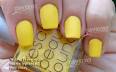 Matte yellow nail polish