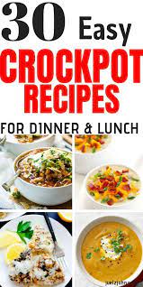 Healthy Crockpot Recipes Which Are Easy To Make To Make And Perfect For Dinner Or Lunch Crockpotrecipes Cr Crockpot Recipes Easy Easy Crockpot Crockpot Recipes